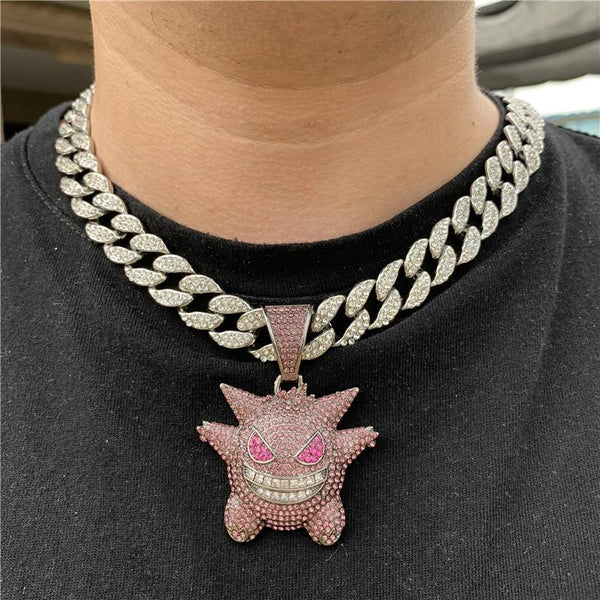 Hip Hop Iced Out Ghost Necklace