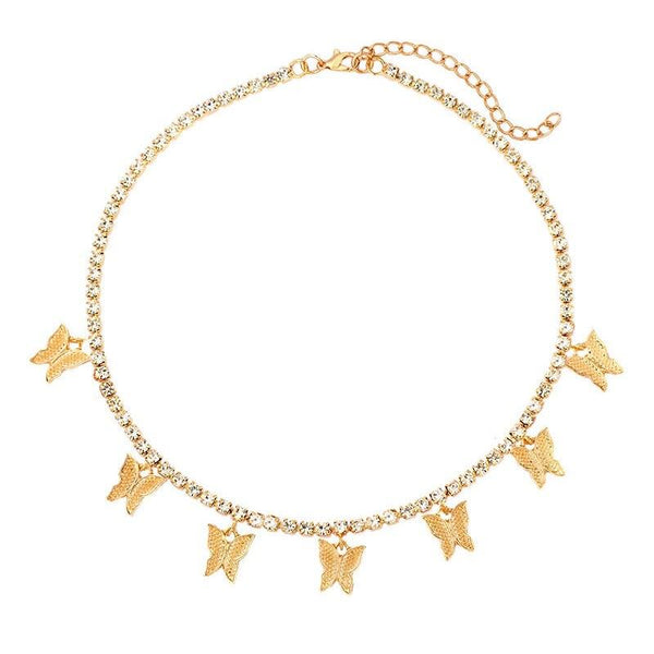Cherry Charm CZ Diamond Necklace
