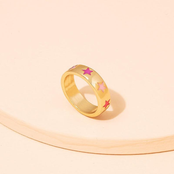 Y2K Jennie Charms Smiley Heart Flower Rings 90s aesthetic - 30% OFF Buy 2 or More No Code Required