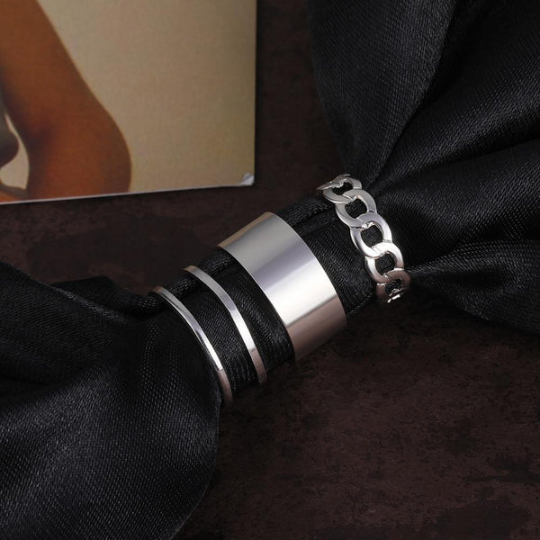 Circular Rings Set Opening Index Finger Accessories Buckle Tail Ring