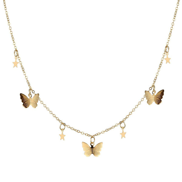 Butterfly Trendy Chain Choker Necklace