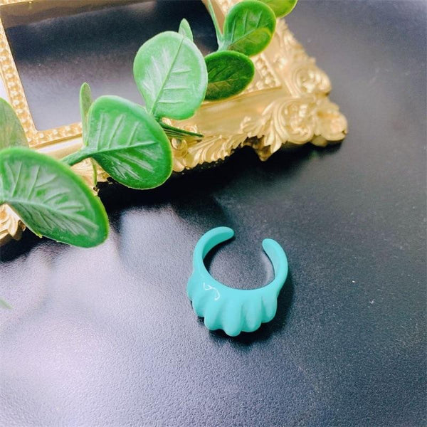 Candy Color Charms Opening Rings Resin Vintage Harajuku Sweet Girl Fashion Rings Jewelry 90s Style - 30% OFF Buy 2 or More No Code Required