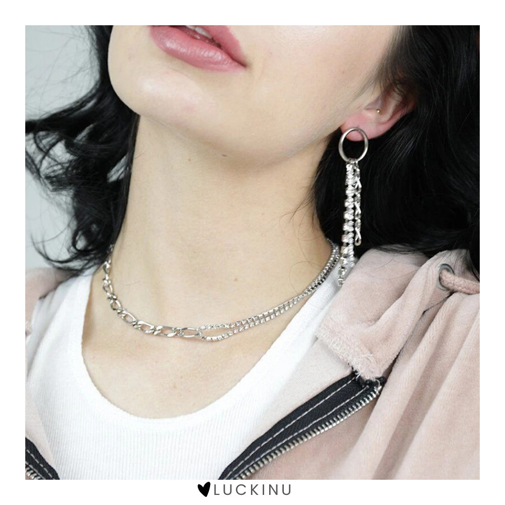 "Oh Friend" White Gold Plating Necklace