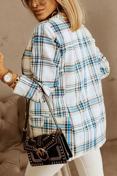 Small Town Charm Plaid Blazer