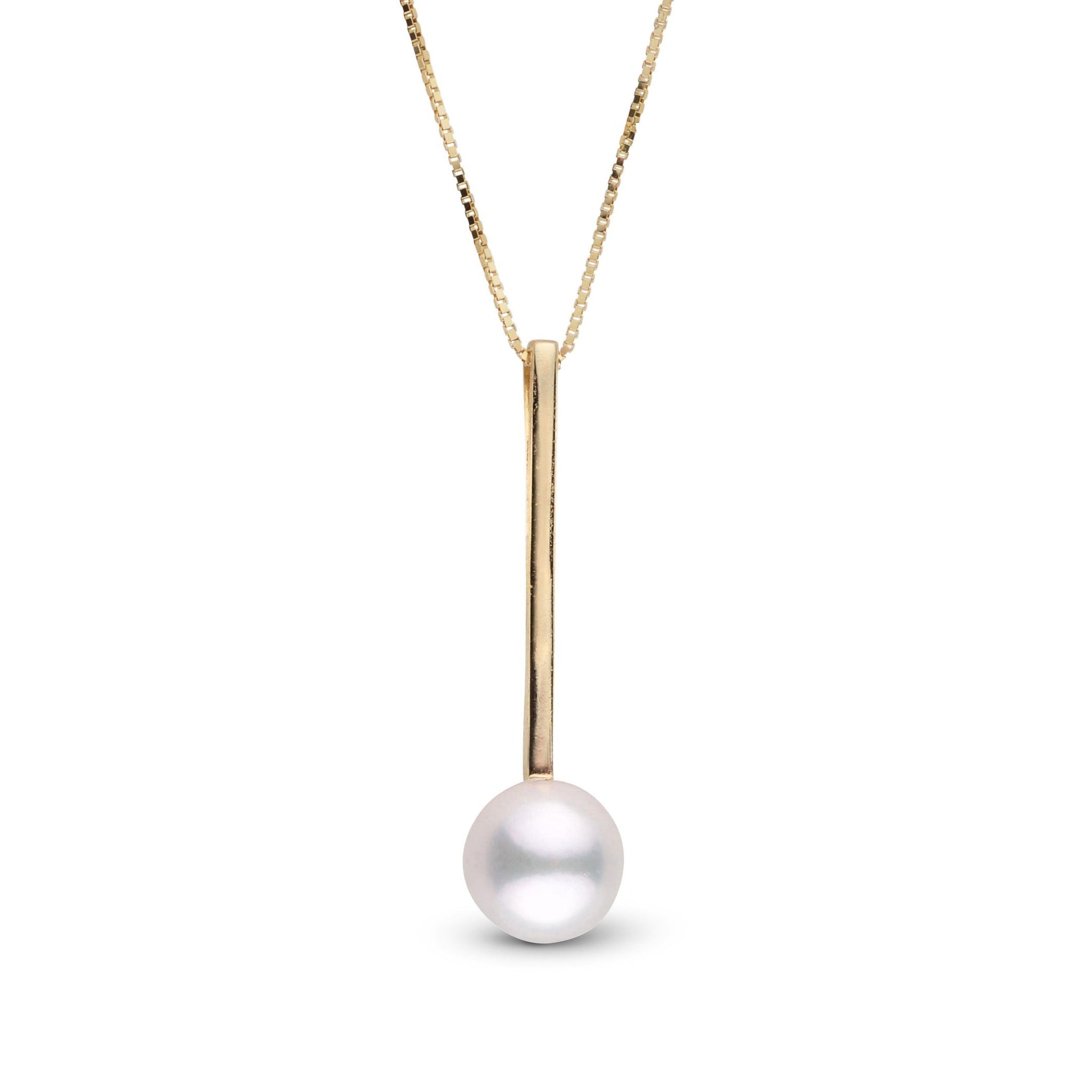 Bar Collection 6.5-7.0 mm Akoya Pearl Pendant