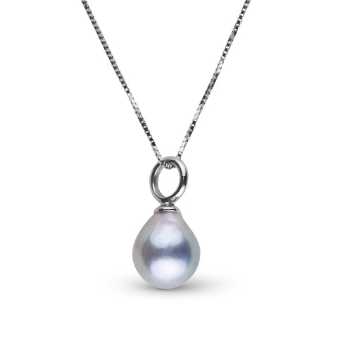 Muse Collection 7.0-8.0 mm Silver Blue Akoya Pearl Pendant
