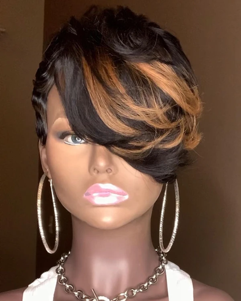 Glueless Wig With Elastic Belt| 2023 Natural Pixie Cute Wig
