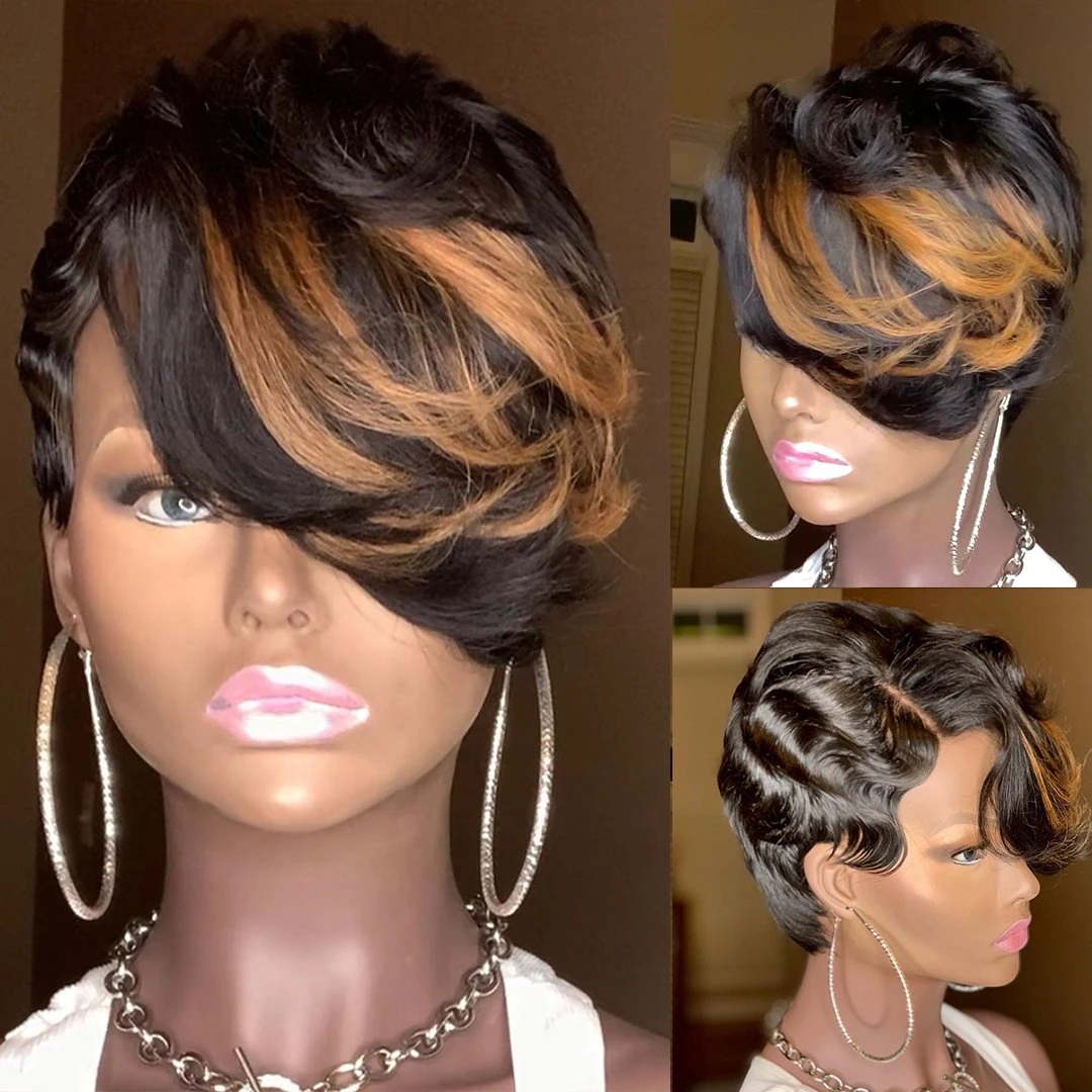 Glueless Wig With Elastic Belt| 2023 Natural Pixie Cute Wig