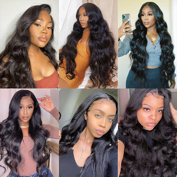 Mslynn HD Lace Wigs Body Wave Wig Transparent 13x4 Lace Front Wig