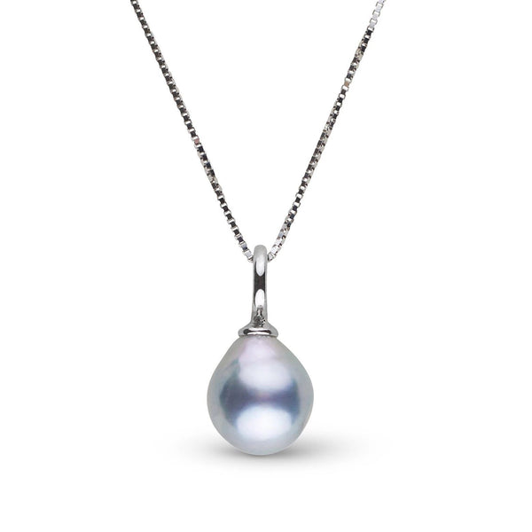 Muse Collection 7.0-8.0 mm Silver Blue Akoya Pearl Pendant