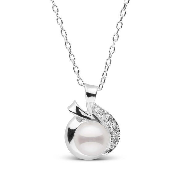 Nova Collection Akoya Pearl and Diamond Pendant