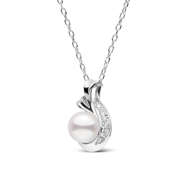 Nova Collection Akoya Pearl and Diamond Pendant