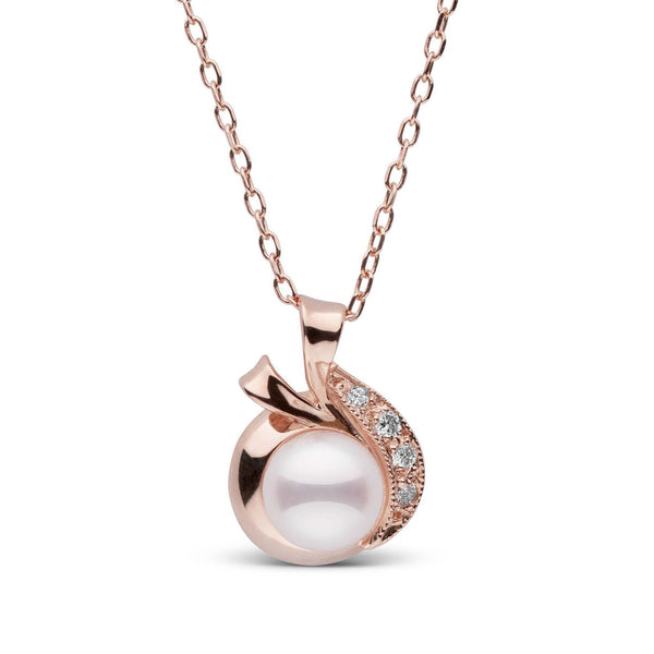 Nova Collection Akoya Pearl and Diamond Pendant