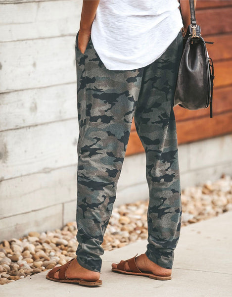 Alex - Camo Drop Crotch Harem Pants