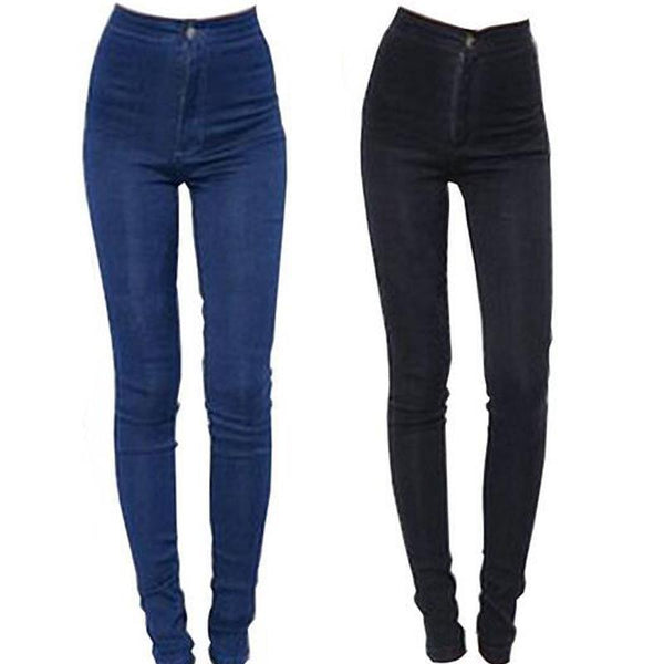 High Waist Pencil Denim Jeans