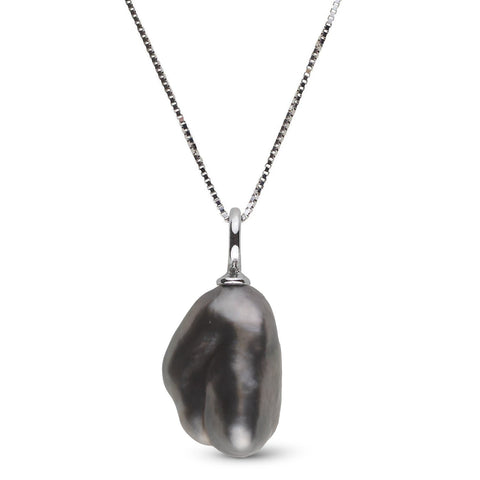 Muse Collection Unique Keshi Tahitian Pearl Pendant