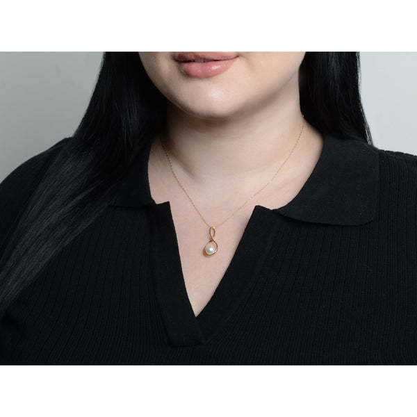 Wishbone Collection 7.0-7.5 mm Akoya Pearl Pendant